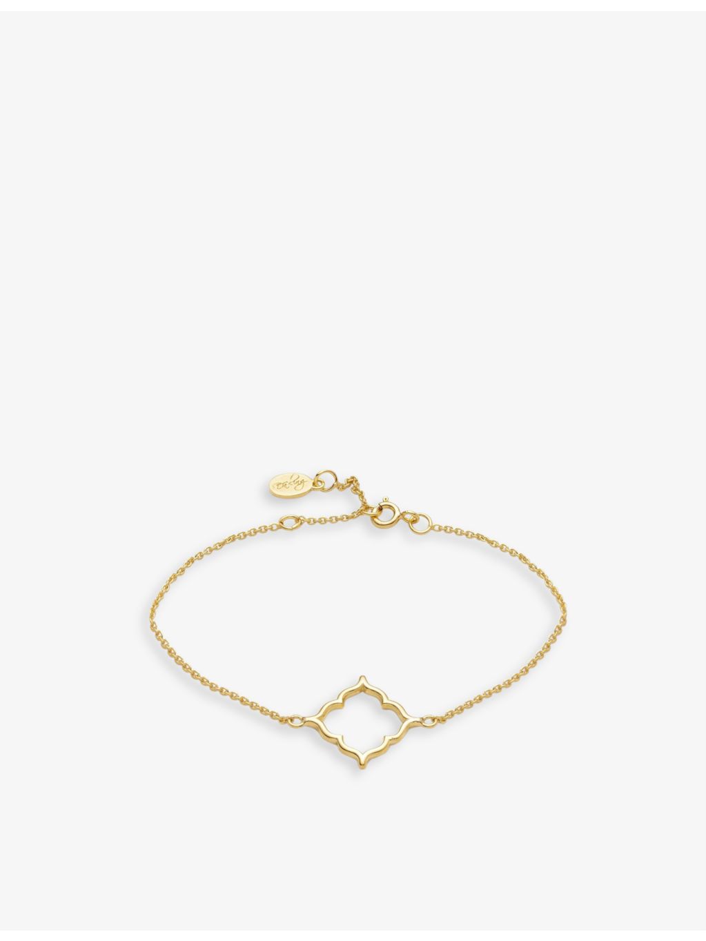 With Love Darling vermeil bracelet with cubic zirconia, imported from the UK