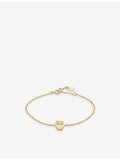 With Love Darling 14ct gold-plated vermeil bracelet with cubic zirconia - British product
