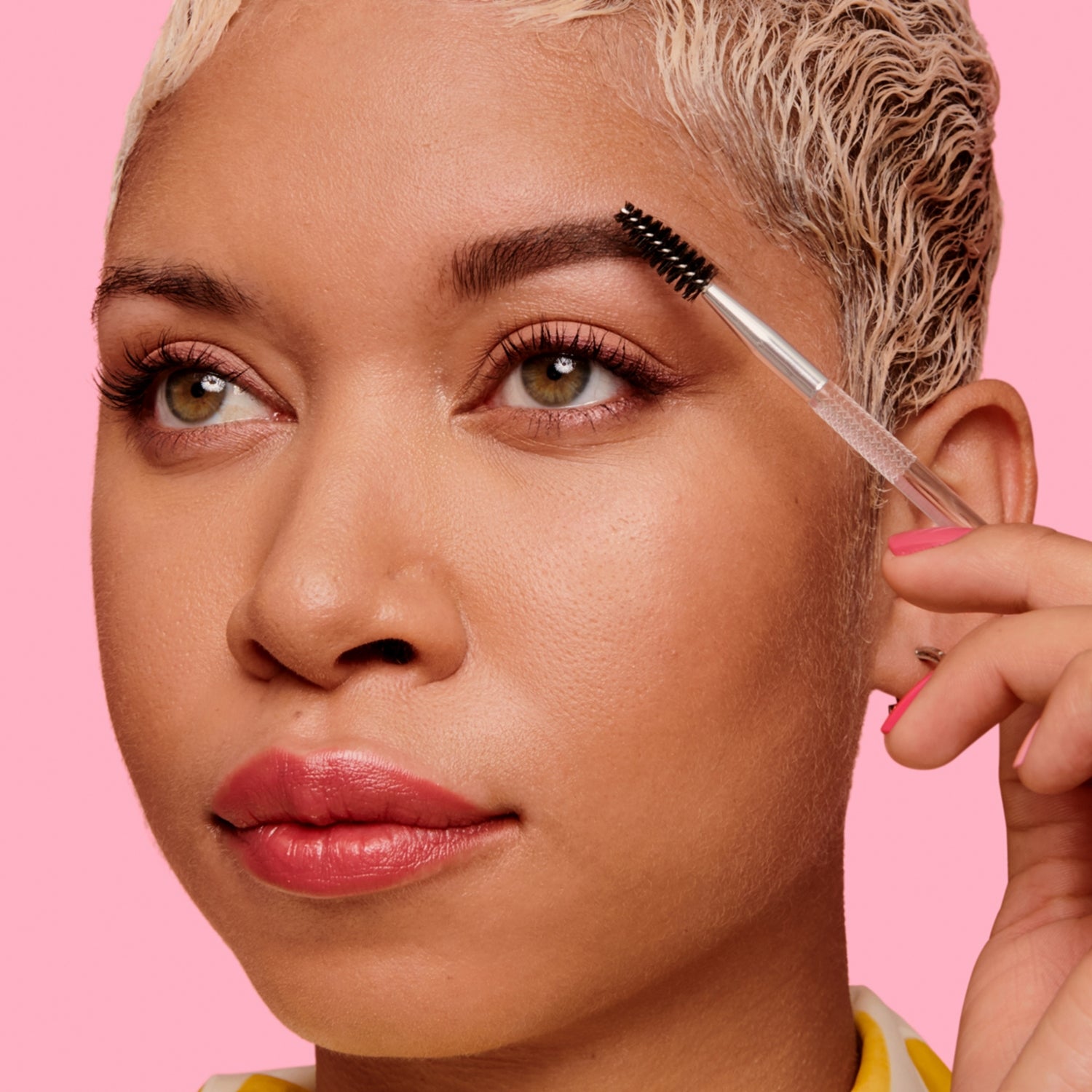 Benefit angled eyebrow brush and spoolie, imported from the UK