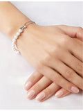 Yoko London Akoya pearl diamond bracelet 18ct white gold (British brand)