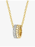 Boucheron Quatre Radiant pendant necklace 18ct yellow gold diamond, UK version