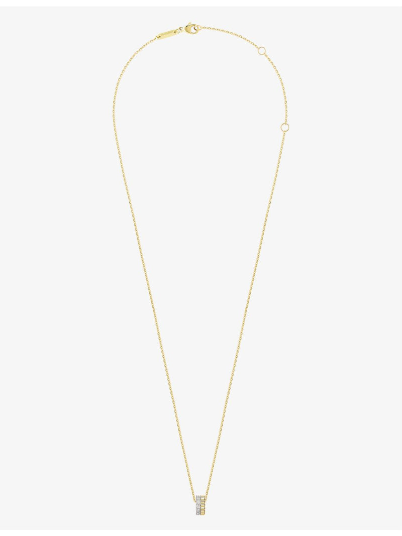 Boucheron Quatre Radiant pendant necklace 18ct yellow gold diamond, UK version