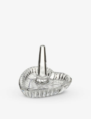 Waterford crystal ring holder heart-shaped 7.6cm, UK version