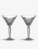 Waterford Lismore crystal martini glasses set of two - British product
