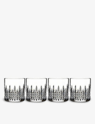 Waterford Lismore Diamond crystal tumbler glasses set of 4 - British product