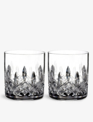 Waterford Lismore crystal-glass tumbler set of 2, 250ml, UK version