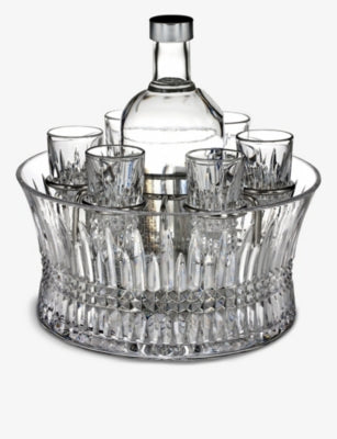 Waterford Lismore diamond crystal vodka set, imported from the UK