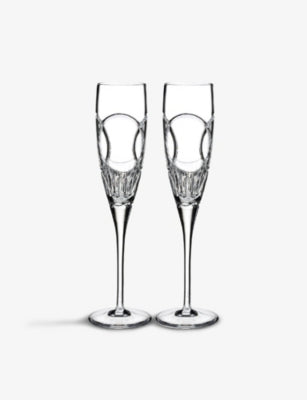Waterford Love Wedding Vows crystal champagne flutes set of two - British product