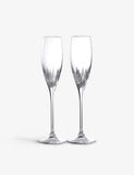 Wedgwood crystal champagne flutes set of two, UK version