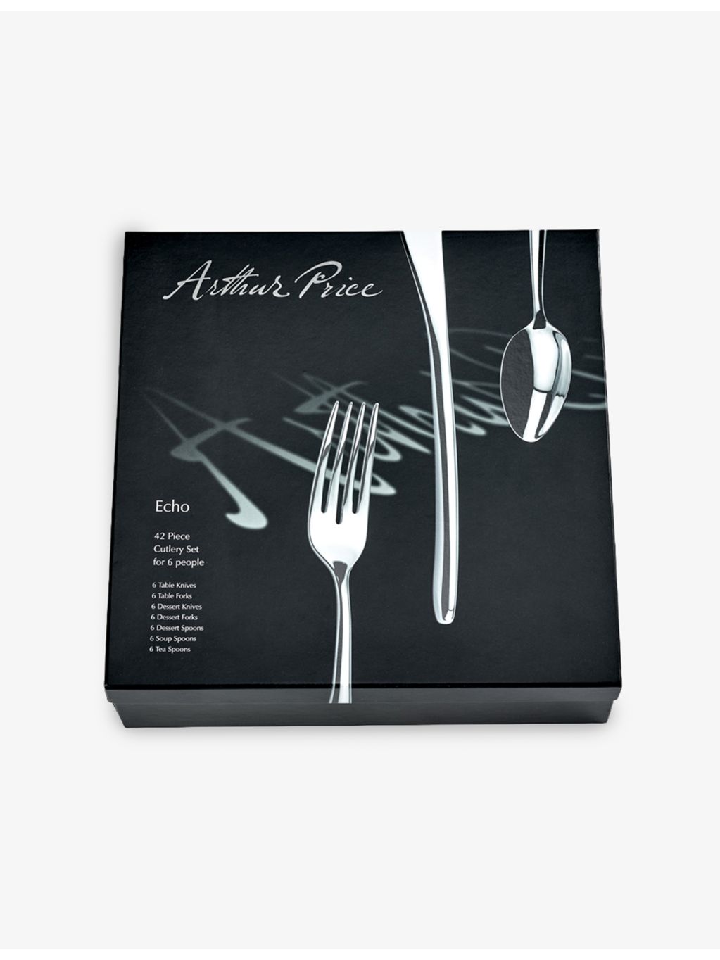 Arthur Price Echo stainless steel cutlery set 42-piece - British product