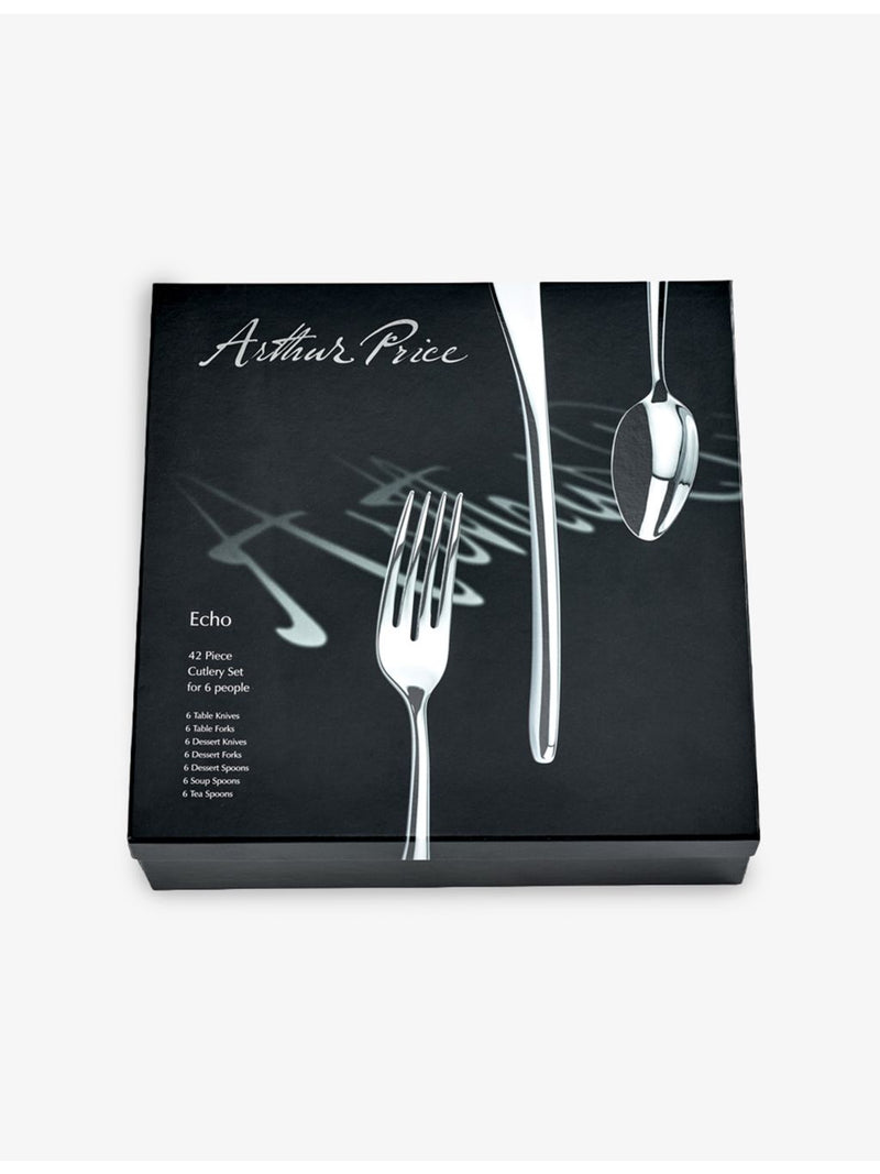 Arthur Price Echo stainless steel cutlery set 42-piece - British product
