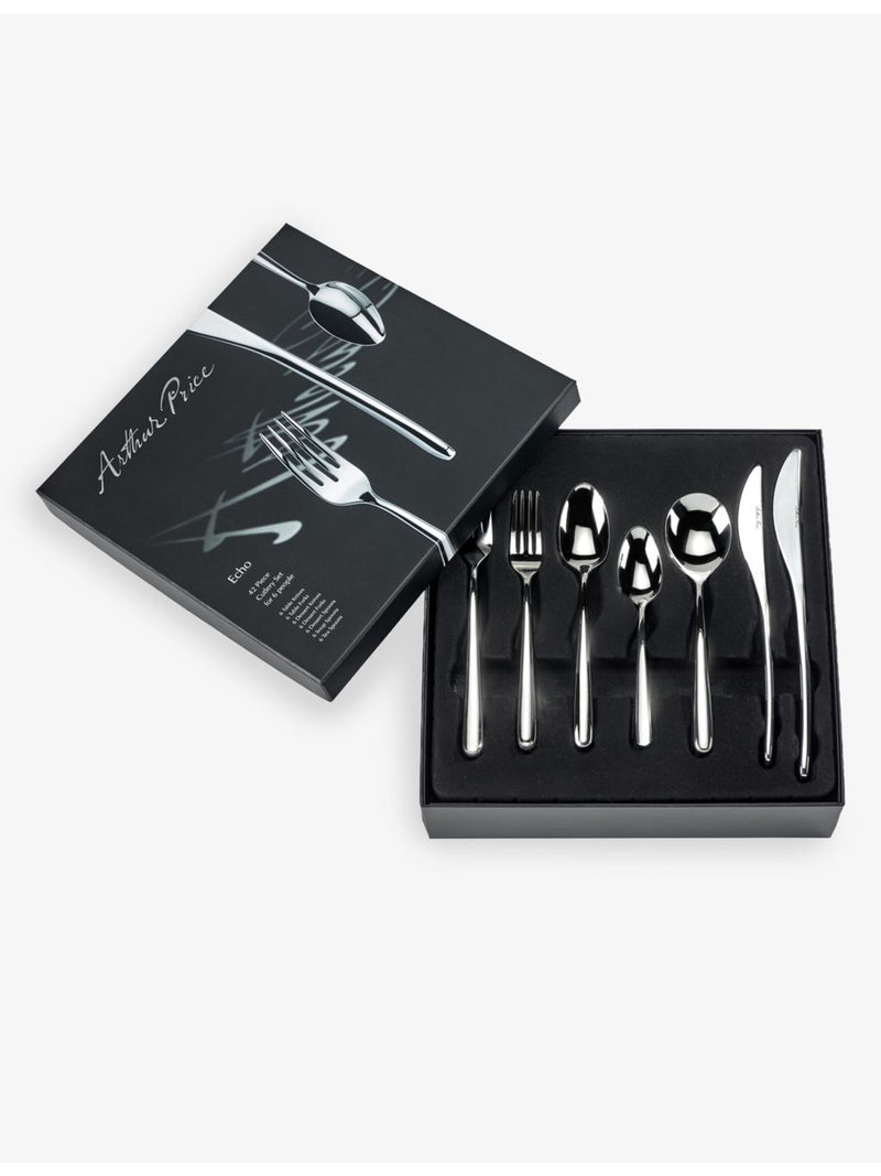 Arthur Price Echo stainless steel cutlery set 42-piece - British product
