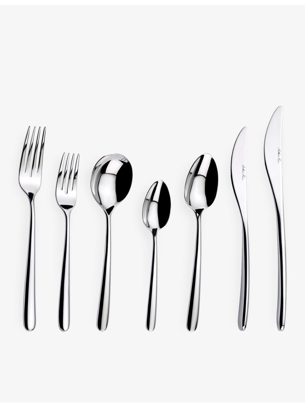 Arthur Price Echo stainless steel cutlery set 56-piece, imported from the UK