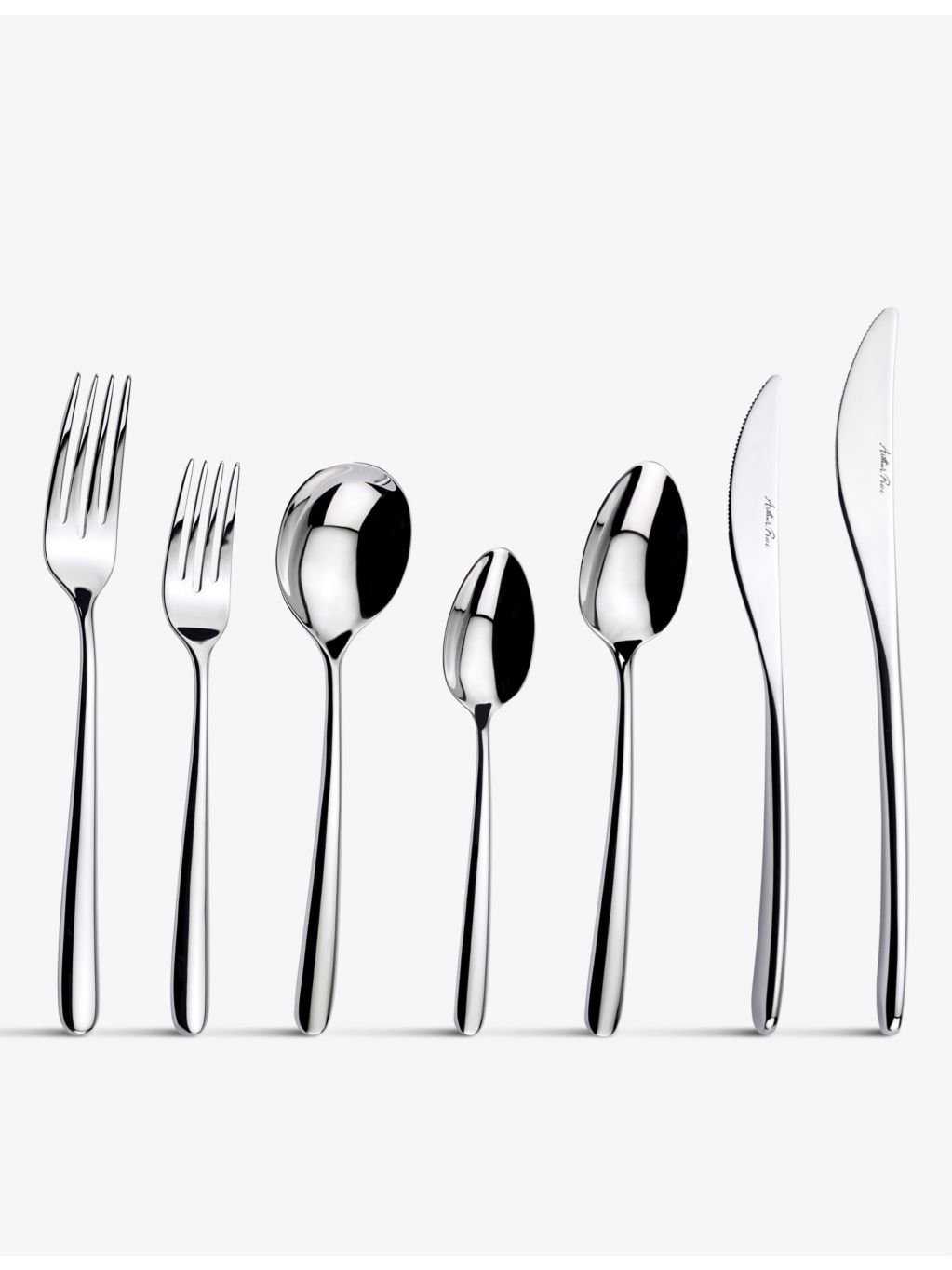 Arthur Price Signature Echo stainless steel 84-piece cutlery set, UK version