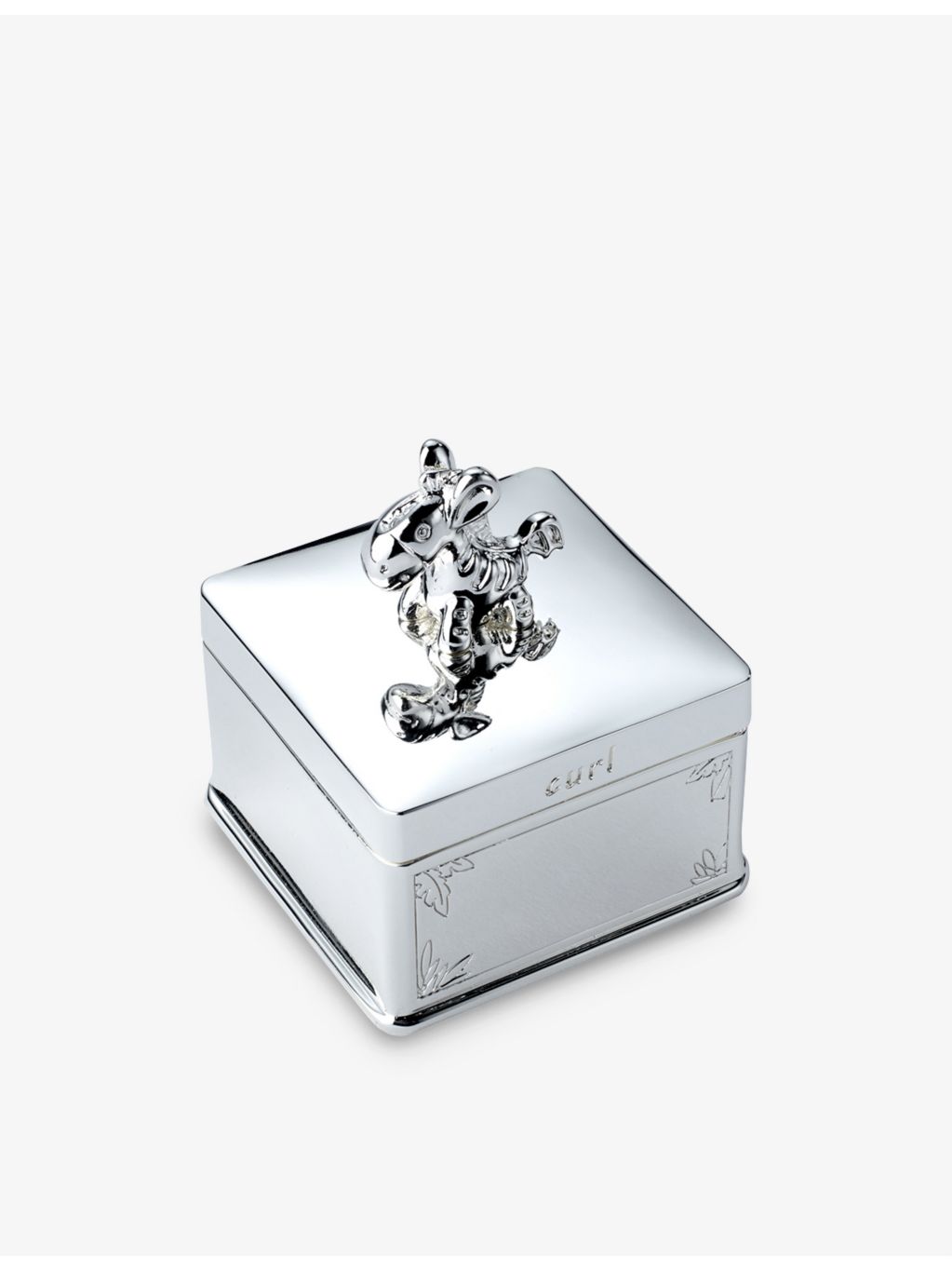 Arthur Price silver-plated giraffe keepsake box set of two (British brand)