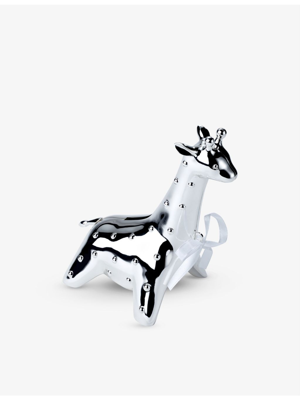 Arthur Price silver-plated giraffe money box 14.5cm, imported from the UK