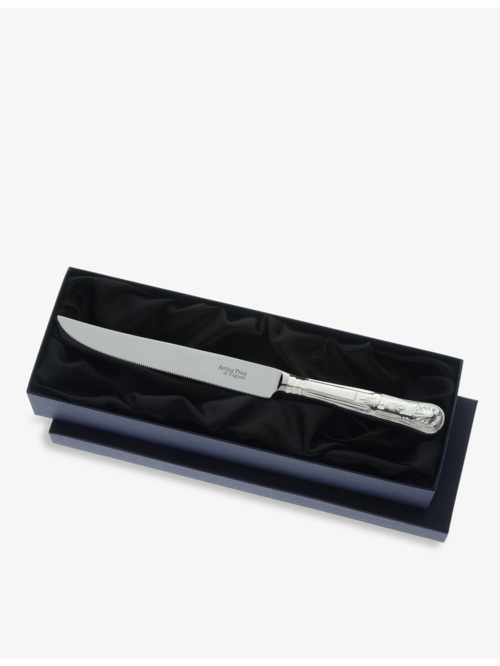 Arthur Price silver-plated cake knife Kings design 26cm, UK version