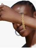 Monica Vinader heirloom 18ct gold-plated vermeil bracelet 19cm (British brand)