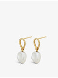 Monica Vinader Nura Keshi pearl drop earrings, imported from the UK