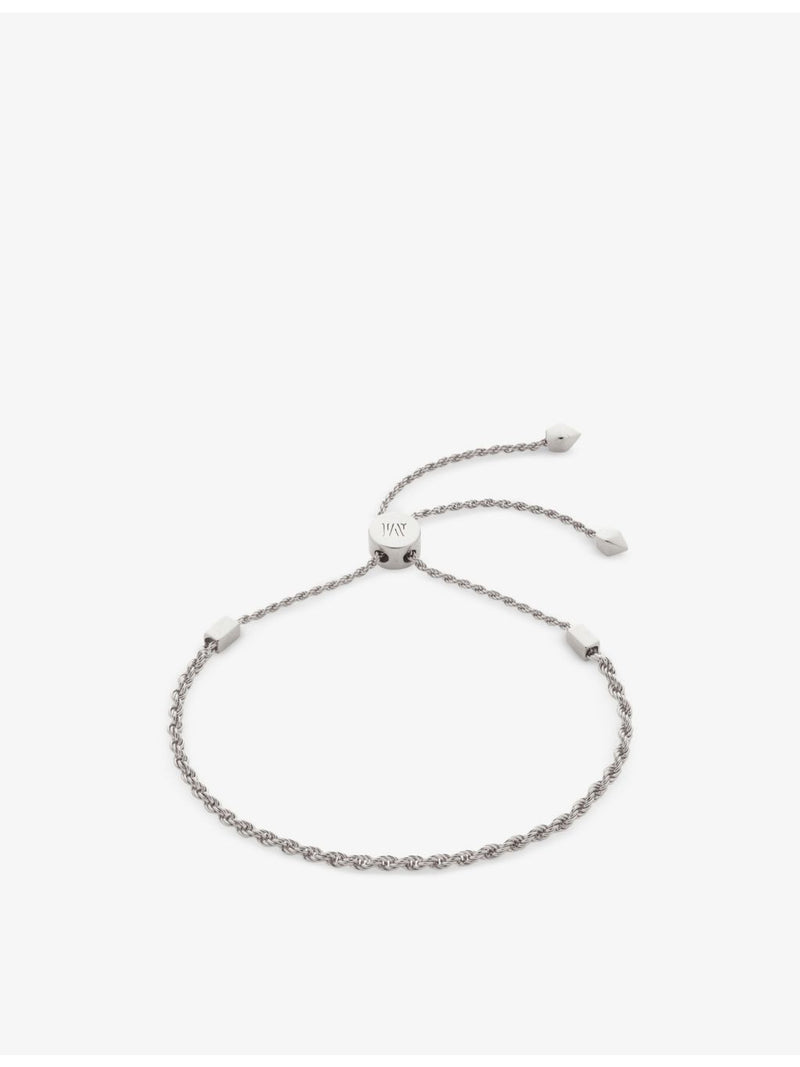 Monica Vinader sterling silver friendship bracelet 11cm, UK version