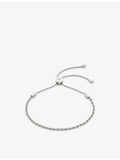 Monica Vinader sterling silver friendship bracelet 11cm, UK version