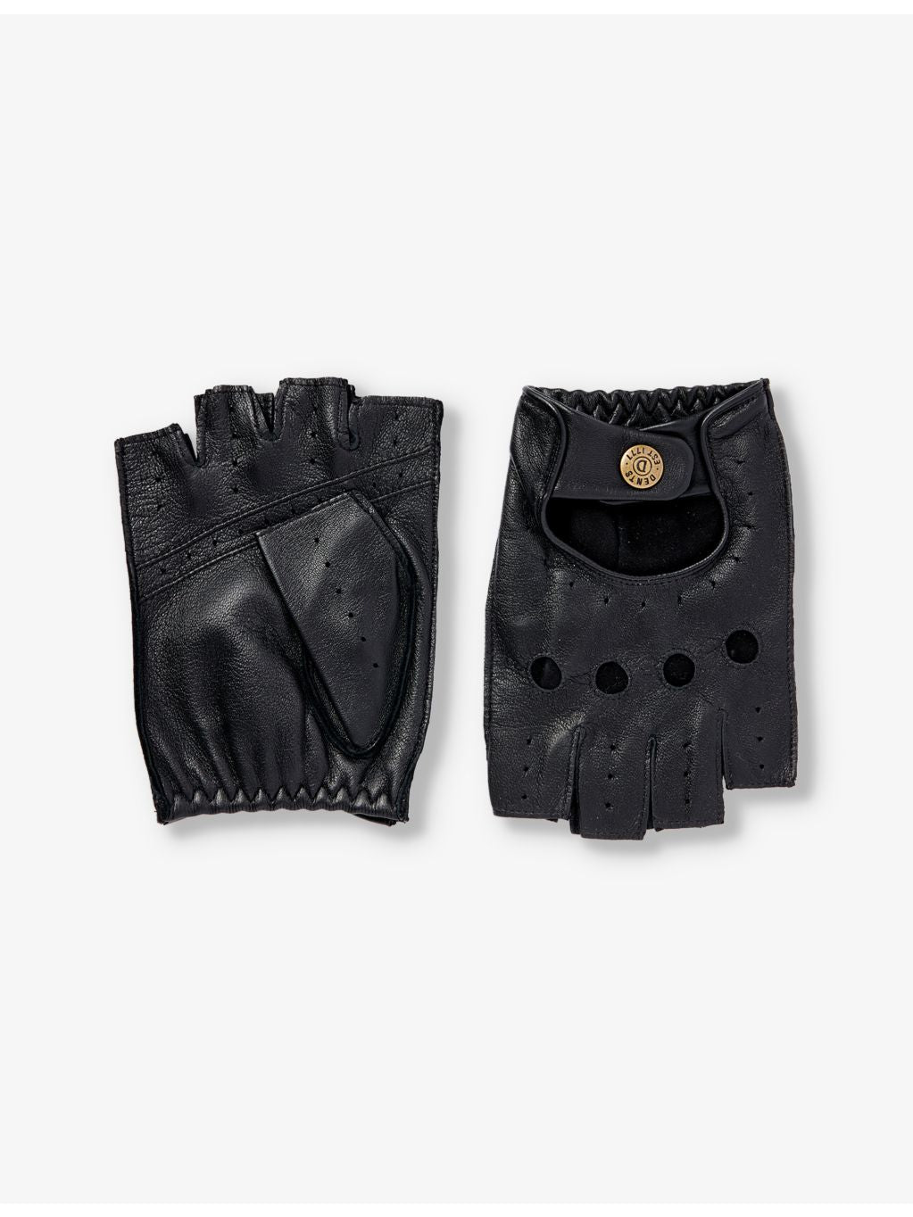 Dents fingerless leather gloves Snetterton, imported from the UK