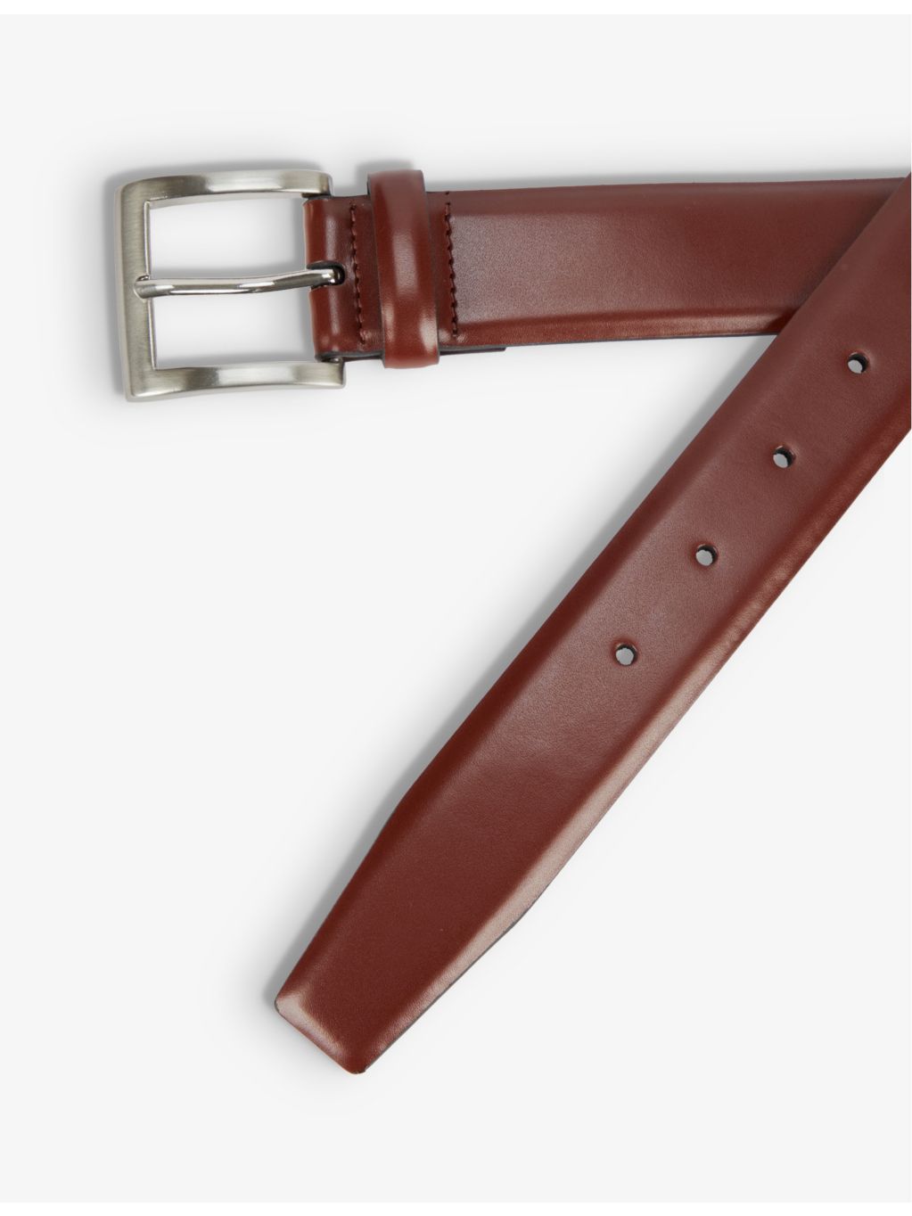 Dents glossy leather belt in medium, UK version