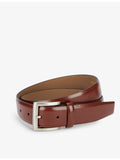 Dents glossy leather belt in medium, UK version