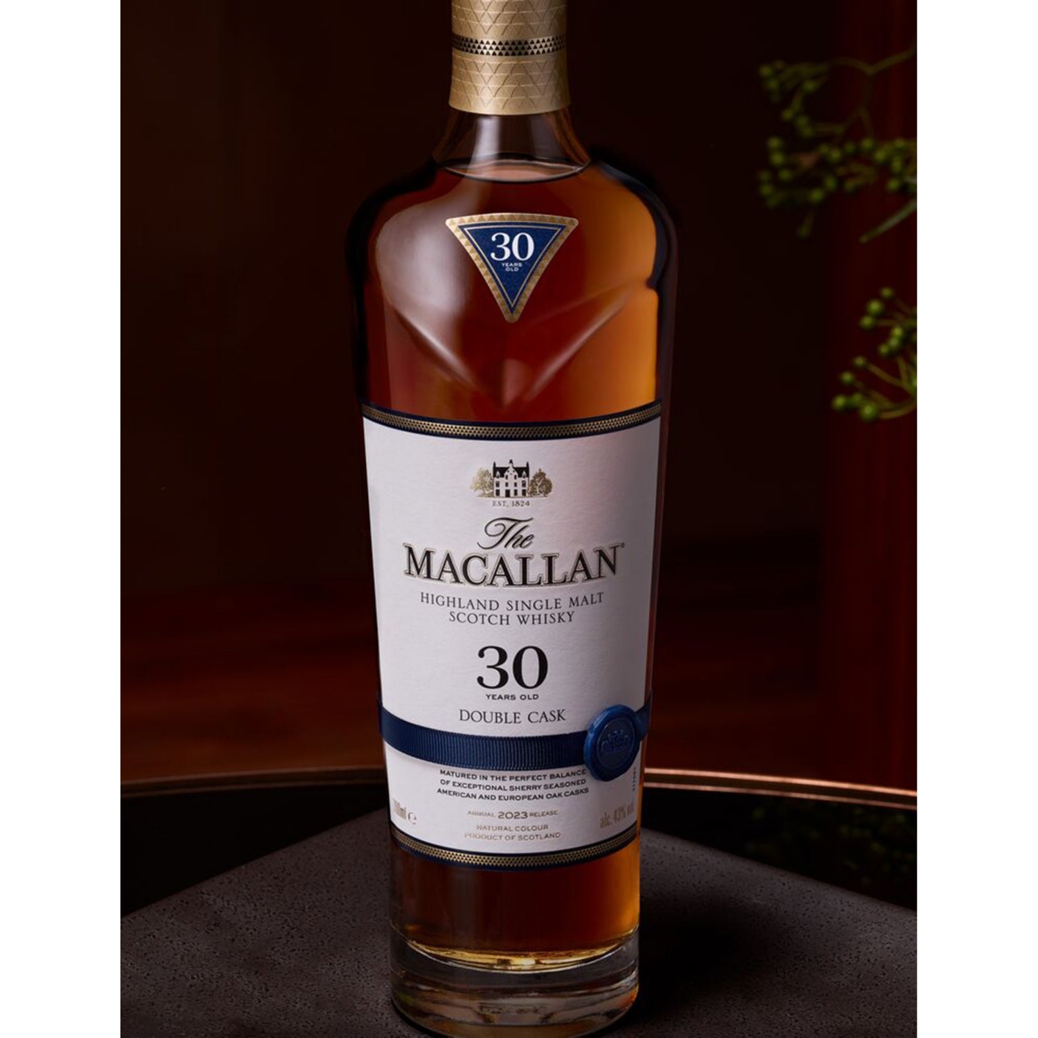 Macallan Double Cask 30 year old whisky 700ml, UK version