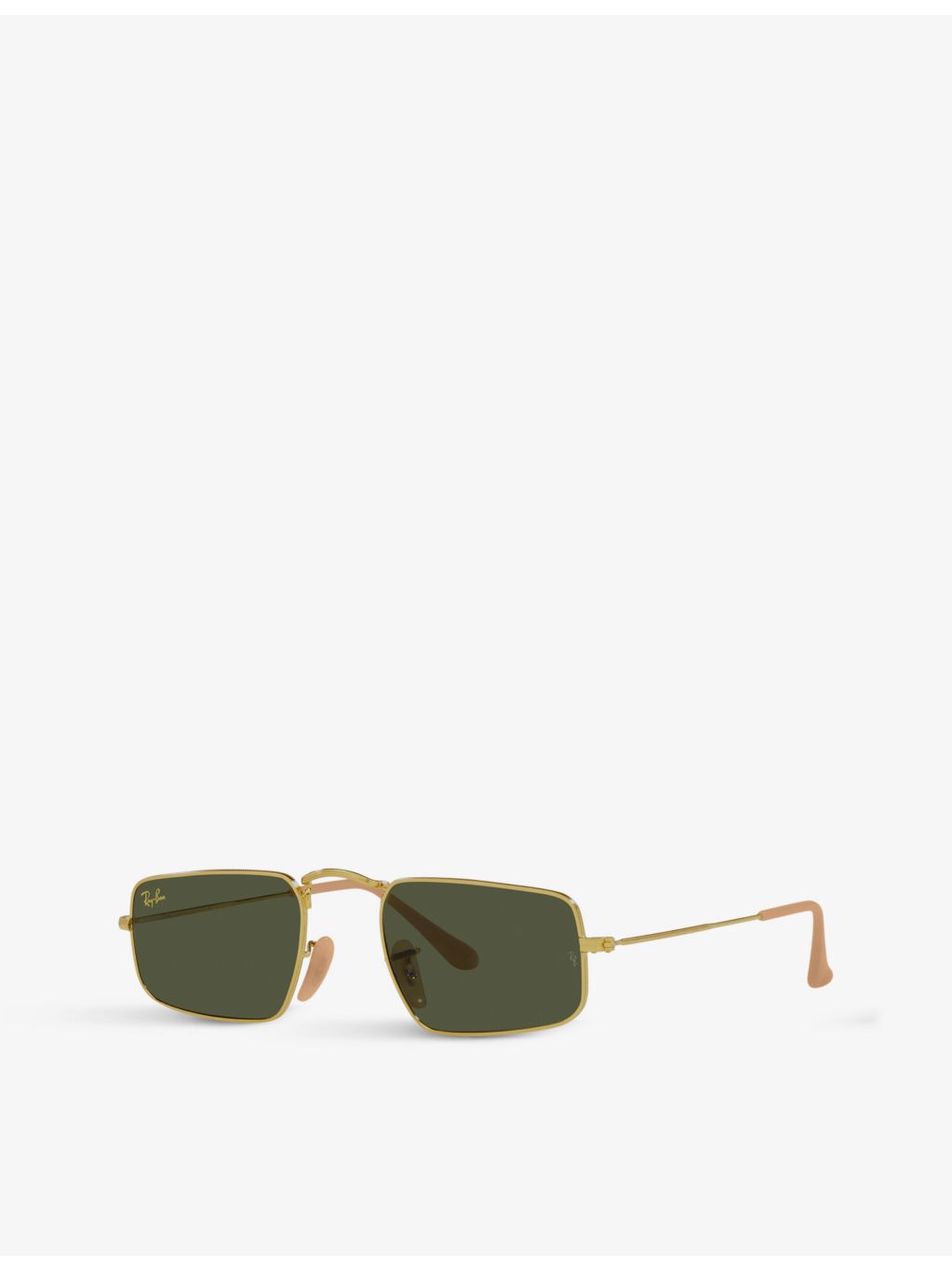 Ray-Ban RB3957 rectangular metal frame sunglasses, UK version