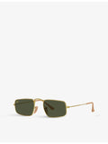 Ray-Ban RB3957 rectangular metal frame sunglasses, UK version