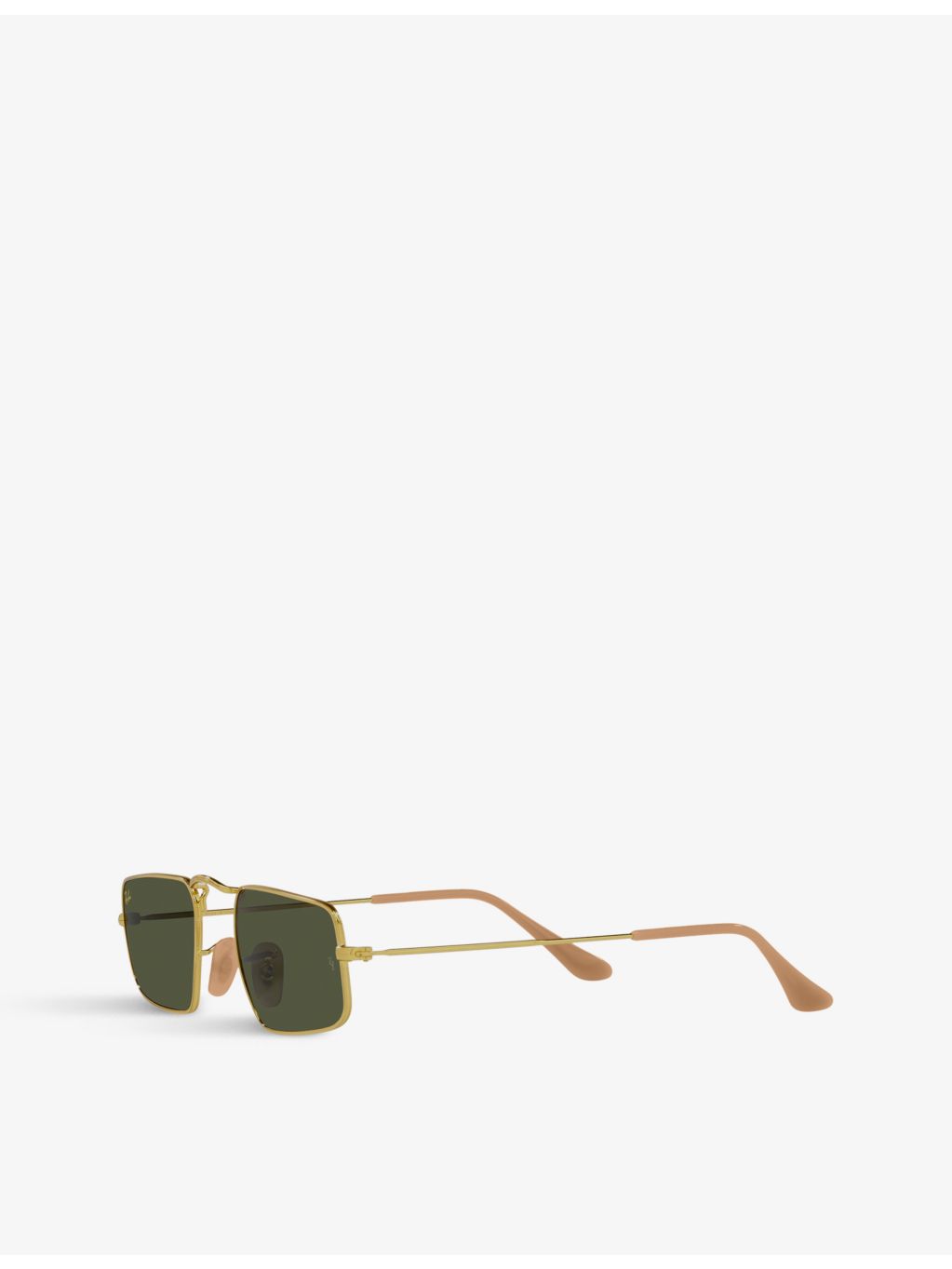 Ray-Ban RB3957 rectangular metal frame sunglasses, UK version