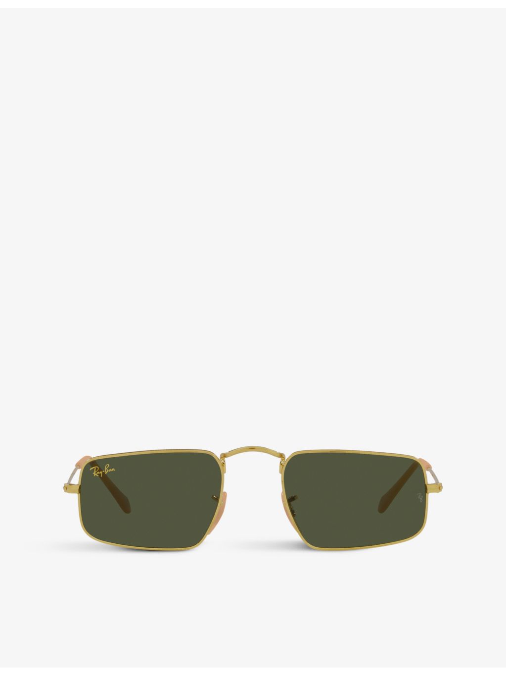 Ray-Ban RB3957 rectangular metal frame sunglasses, UK version