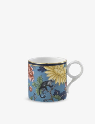 Wedgwood Wonderlust Sapphire Garden bone china mug, 280ml (British brand)