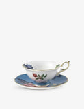 Wedgwood teacup and saucer Wonderlust Sapphire Garden - British product