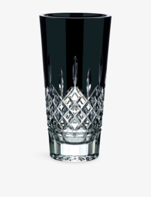 Waterford crystal vase black Lismore 30cm, imported from the UK