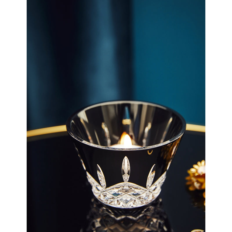 Waterford Lismore black crystal votive 6cm, imported from the UK