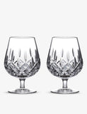 Waterford Lismore Brancy crystal glasses set of two 330ml, imported from the UK