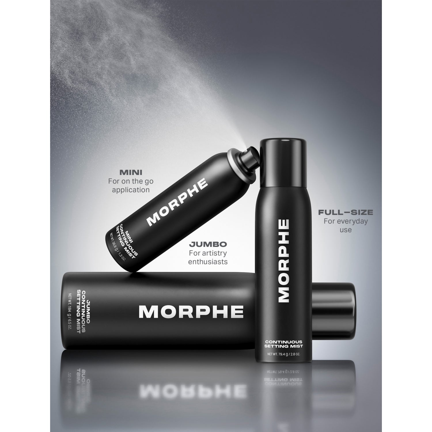 Morphe setting mist jumbo 184g - British product
