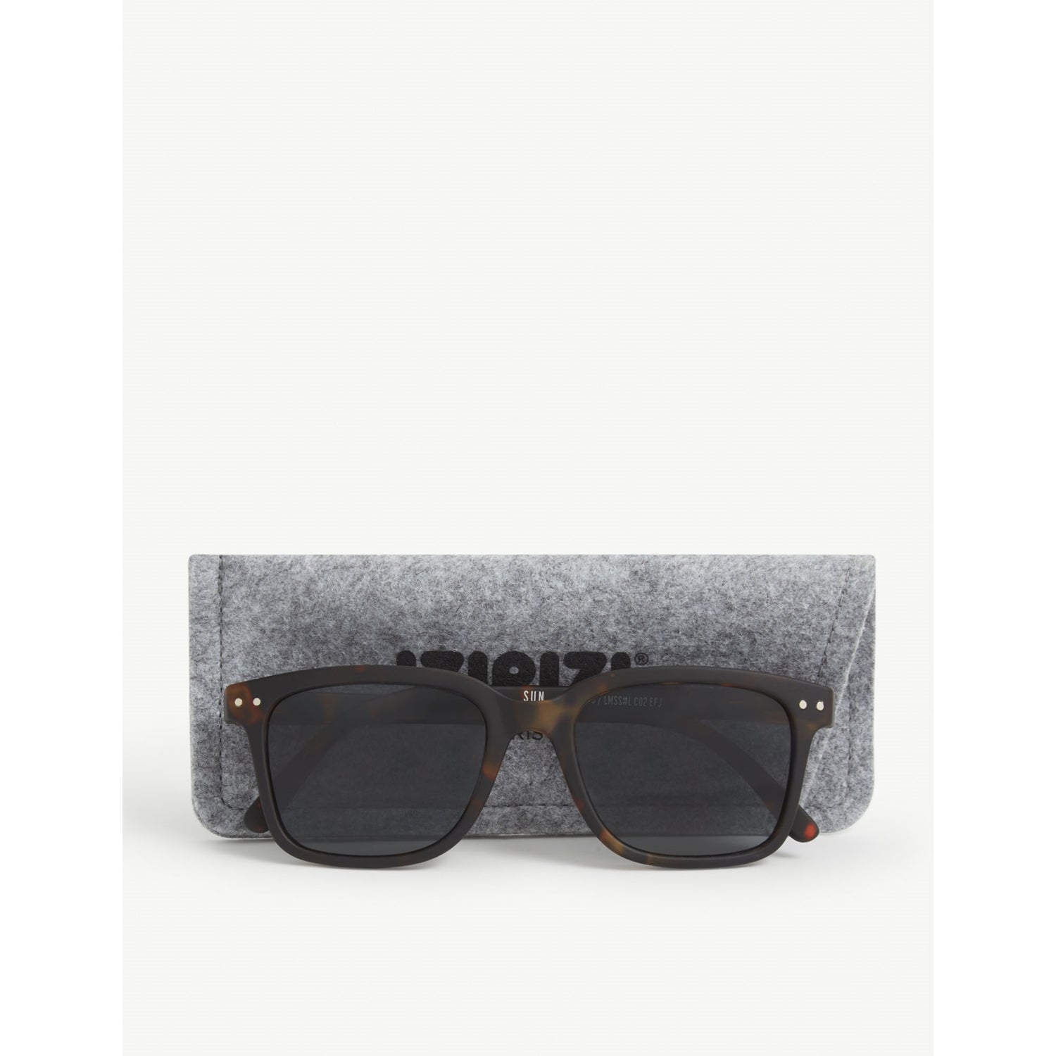 IZIPIZI square-frame tortoise sunglasses size L, UK version