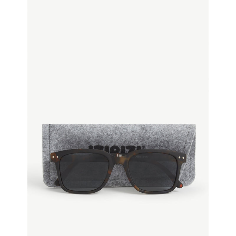IZIPIZI square-frame tortoise sunglasses size L, UK version