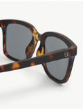 IZIPIZI square-frame tortoise sunglasses size L, UK version