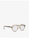 IZIPIZI round reading glasses in light tortoise (British brand)