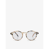 #D round-framed light tortoise reading glasses - +1