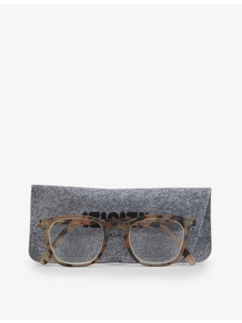 IZIPIZI square light tortoise reading glasses (British brand)
