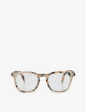IZIPIZI #E Square-Framed Light Tortoise Reading Glasses