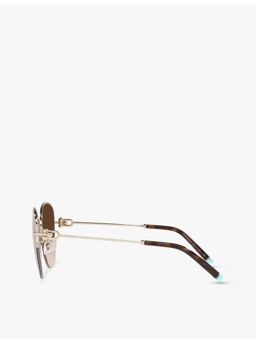 Tiffany TF3082 butterfly-frame sunglasses with gold hardware, imported from the UK