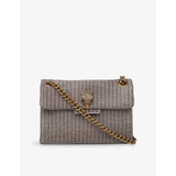 Kurt Geiger London woven cross-body bag houndstooth, imported from the UK