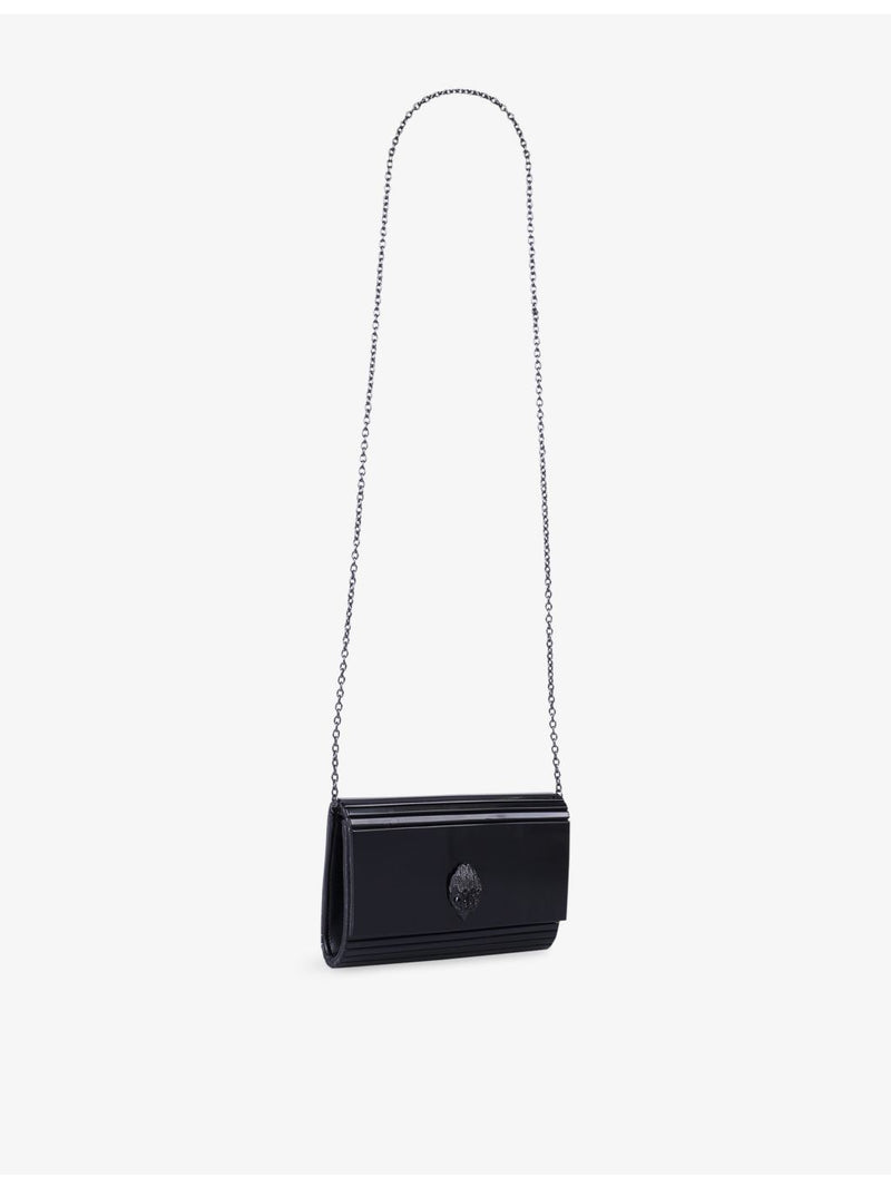 Kurt Geiger London eagle-embellished perspex clutch bag - British product