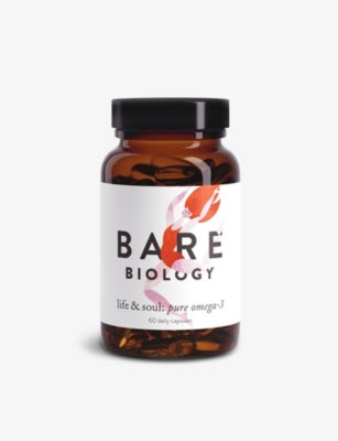 Bare Biology Life & Soul Omega-3 capsules 60 supplements (British brand)